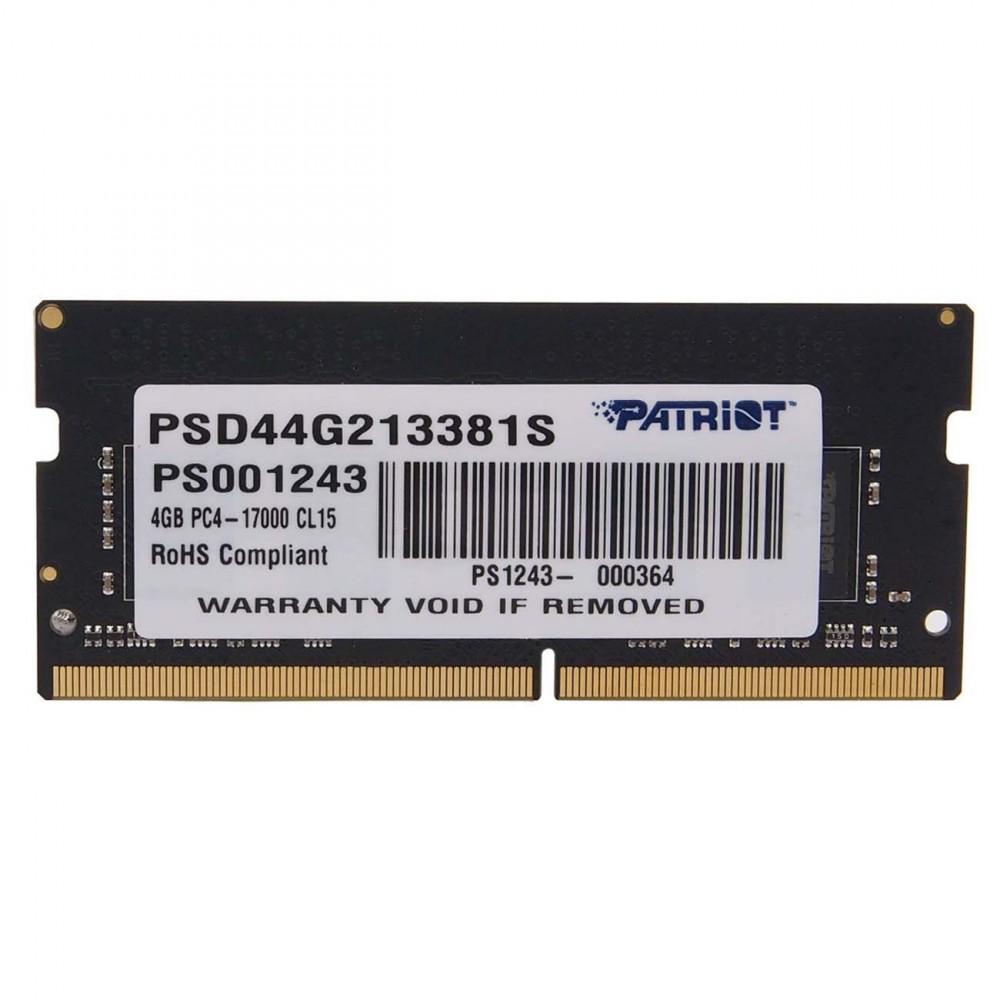 Оперативная память Patriot 4GB Signature DDR4 2133Mhz (PSD44G213381S)