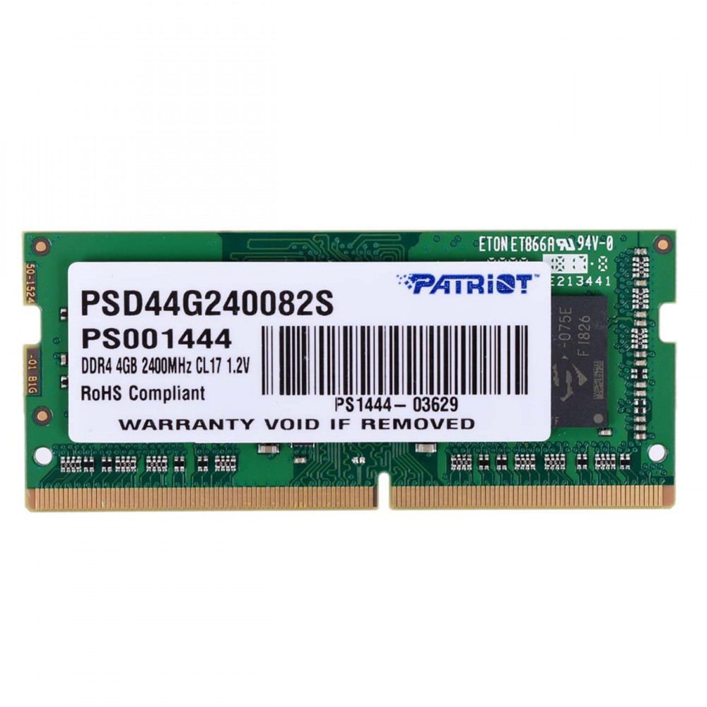 Оперативная память Patriot 4GB Signature DDR4 2400Mhz (PSD44G240082S)