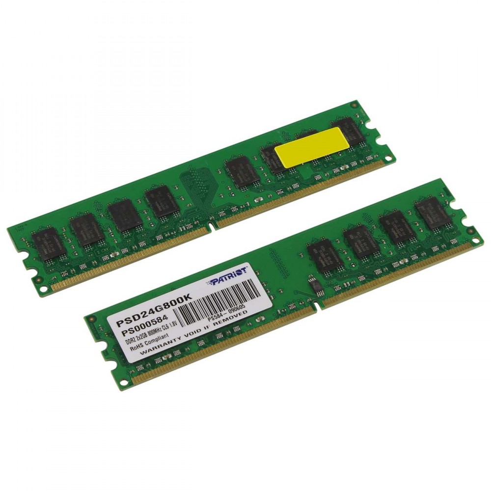 Оперативная память Patriot 4GB Signature DDR2 800Mhz (PSD24G800K)