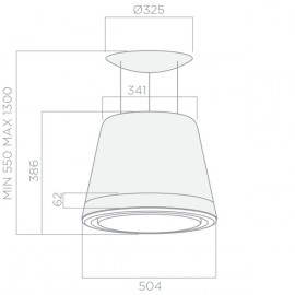 Островная вытяжка Elica Summilux Ix/F/50