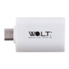 Переходник W.O.L.T. USB-microUSB OTG White (WOTG1)