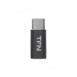 Переходник TFN microUSB мама/USB-C папа, Grey (TFN-AD-MICUSBC)