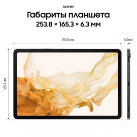 Планшет Samsung Galaxy Tab S8 5G 128GB Graphite (SM-X706)