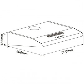 Вытяжка плоская 50 см Maunfeld MPA 50 Brown