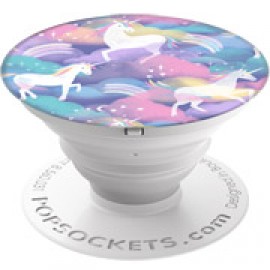 Кольцо-держатель для телефона Popsockets Unicorns In The Air Light Blue (800087)