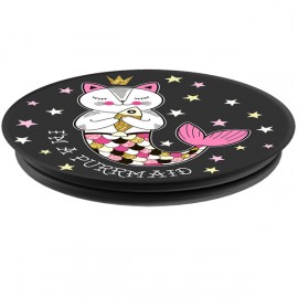 Кольцо-держатель для телефона Popsockets Unicorns I#m a Purrmaid Black (800164)