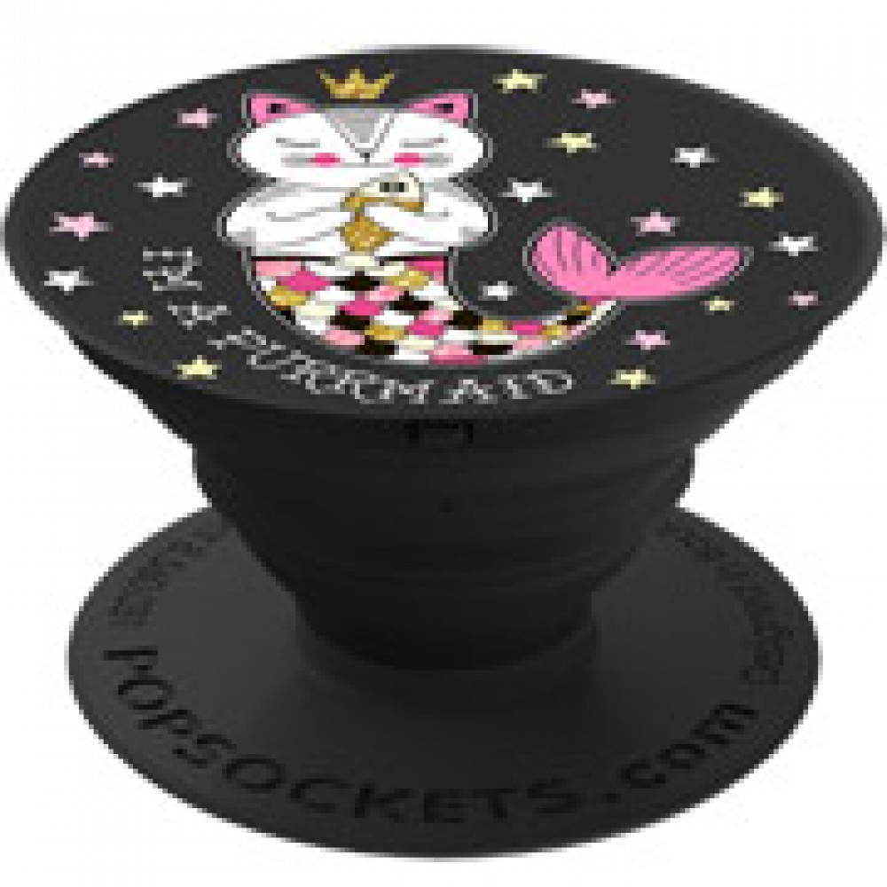 Кольцо-держатель для телефона Popsockets Unicorns I#m a Purrmaid Black (800164)