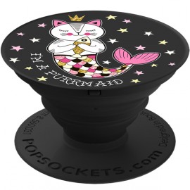 Кольцо-держатель для телефона Popsockets Unicorns I#m a Purrmaid Black (800164) 