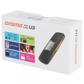 Портативный медиаплеер Digma U3 4Gb Black/Orange