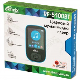 Портативный медиаплеер Ritmix RF-5100BT 8Gb Black/Blue