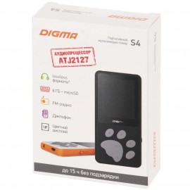 Портативный медиаплеер Digma S4 White/Orange