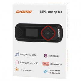 Портативный медиаплеер Digma R3 Black