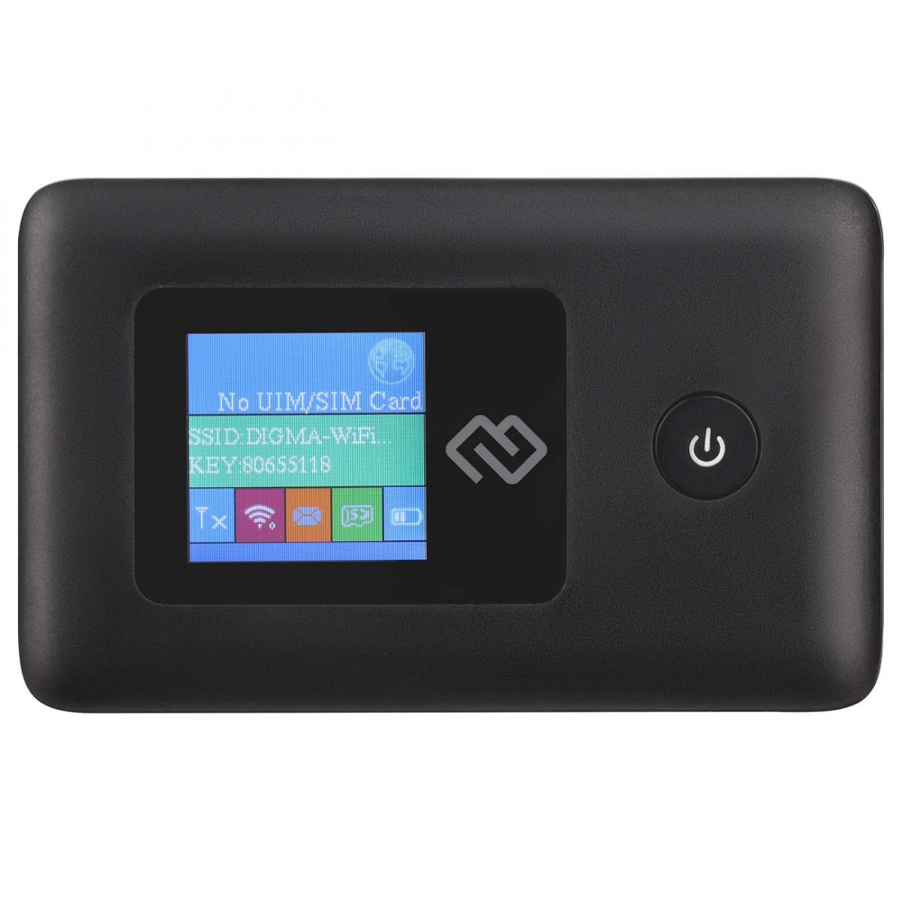 Модем 3G/4G Mobile Wi-Fi Digma DMW1969 Black