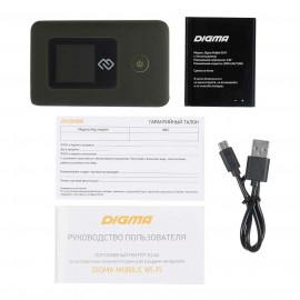 Модем 3G/4G Mobile Wi-Fi Digma DMW1969 Black