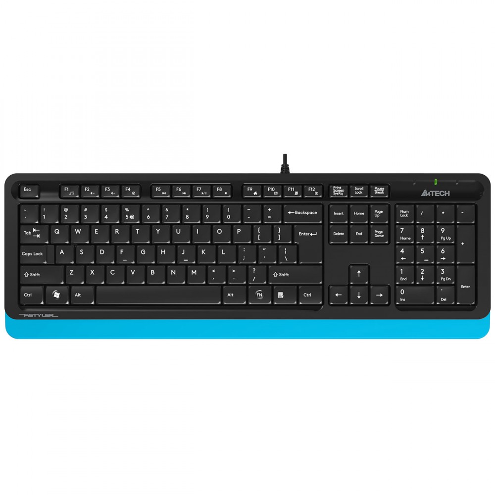 Клавиатура проводная A4Tech FStyler FK10 Black/Blue