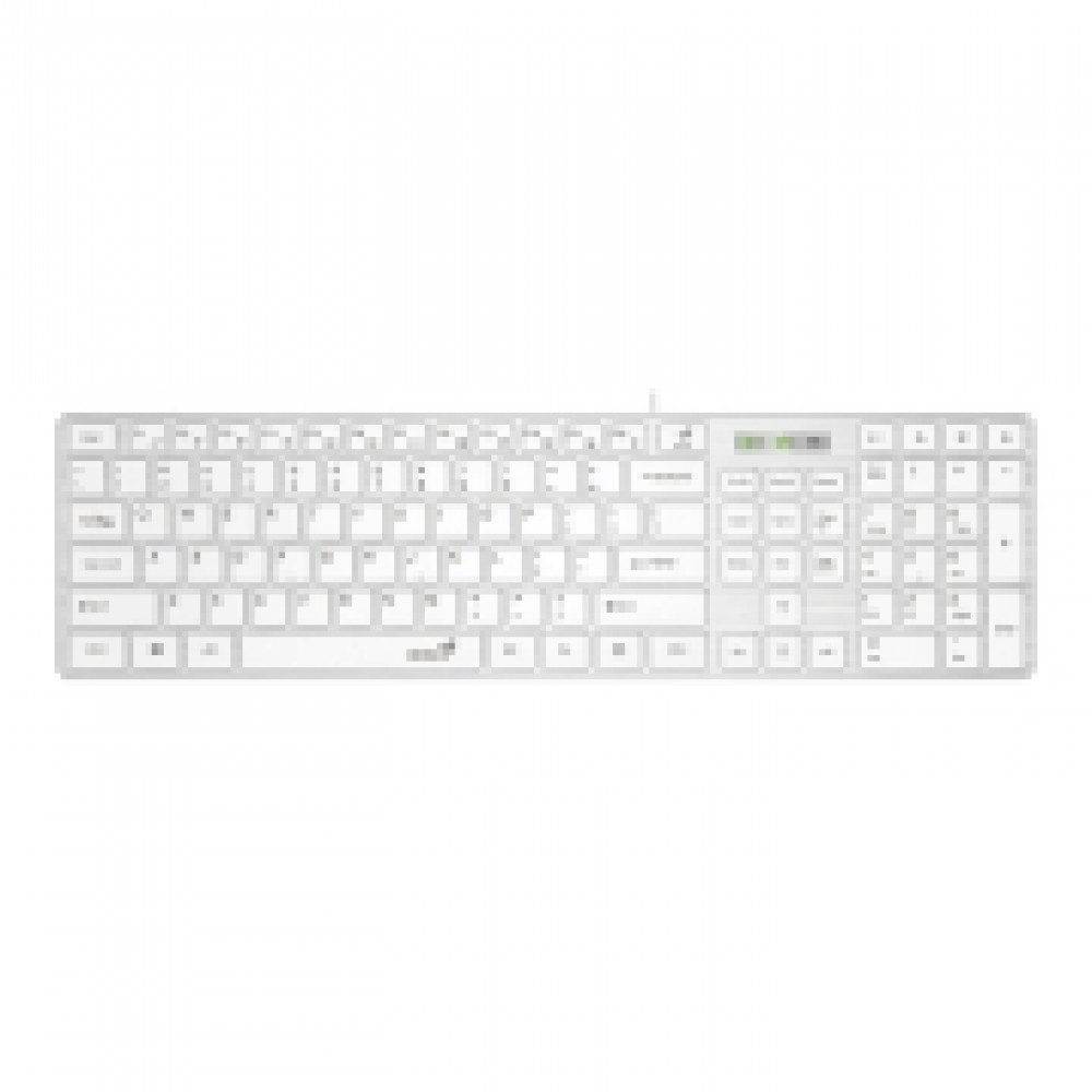 Клавиатура проводная Genius SlimStar 126 White