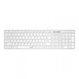 Клавиатура проводная Genius SlimStar 126 White