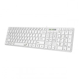 Клавиатура проводная Genius SlimStar 126 White