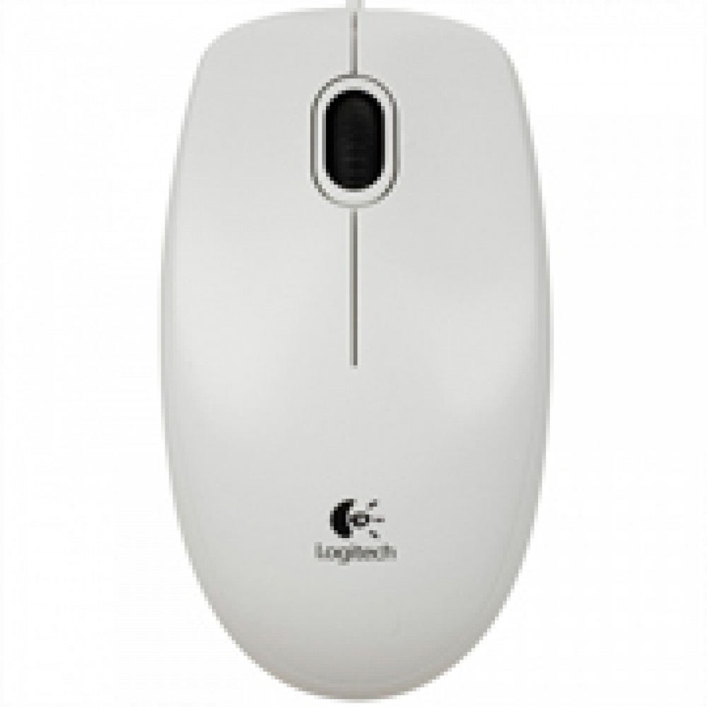 Мышь проводная Logitech B100 White (910-003360)