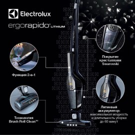 Пылесос ручной (handstick) Electrolux с кристаллами Swarovski ZB3015SW