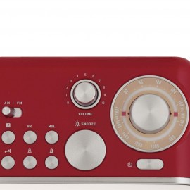 Радио-часы Telefunken TF-1593 Red/White