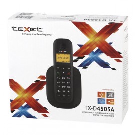 Телефон DECT teXet TX-D4505A Black