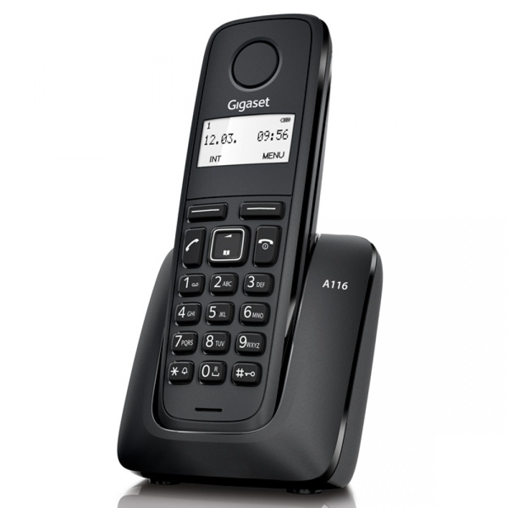 Телефон DECT Gigaset A116 Black - купить по выгодной стоимости с доставкой  по Москве из интернет-магазина Lostelecom