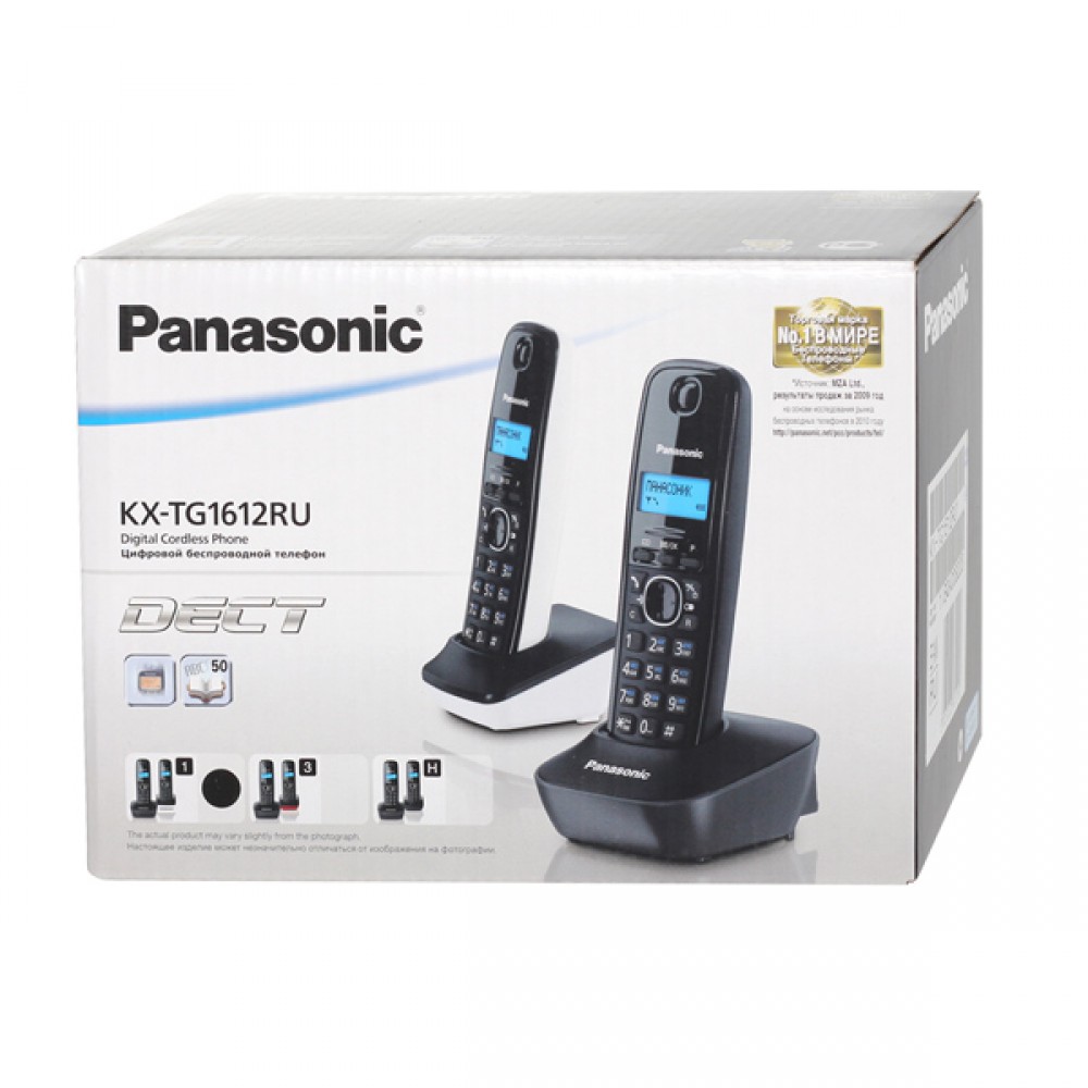 Телефон DECT Panasonic KX-TG1612RU1 - купить по выгодной цене с доставкой  по Москве из интернет-магазина Lostelecom