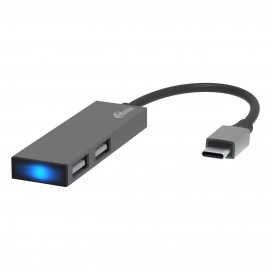 Разветвитель для компьютера Ritmix USB-C/2*USB-A (CR-4201 Metal)