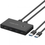 Разветвитель для компьютера uGreen US216 2 In 4 Out USB 3.0 Sharing Switch Box