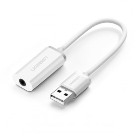 Разветвитель для компьютера uGreen US206 USB A Male to 3.5 mm Aux Cable 