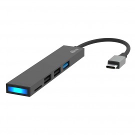 Разветвитель для компьютера Ritmix USB-C/3*USB-A+MicroSD (CR-4314 Metal)