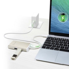 Разветвитель для компьютера j5create USB-C HDMI Ethernet USB 3.0 Type-A PD 2.0(JCA374)