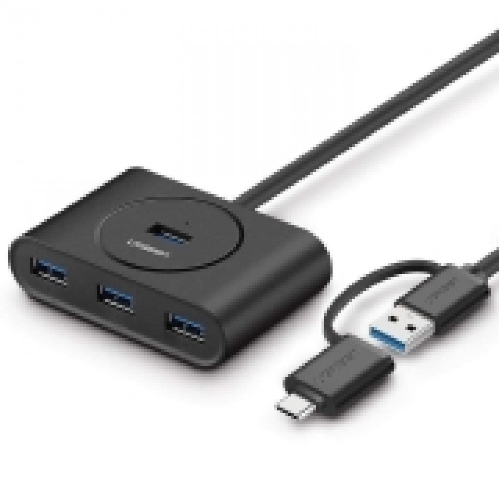 Разветвитель для компьютера uGreen CR113 USB 3.0 Hub with USB-C Port