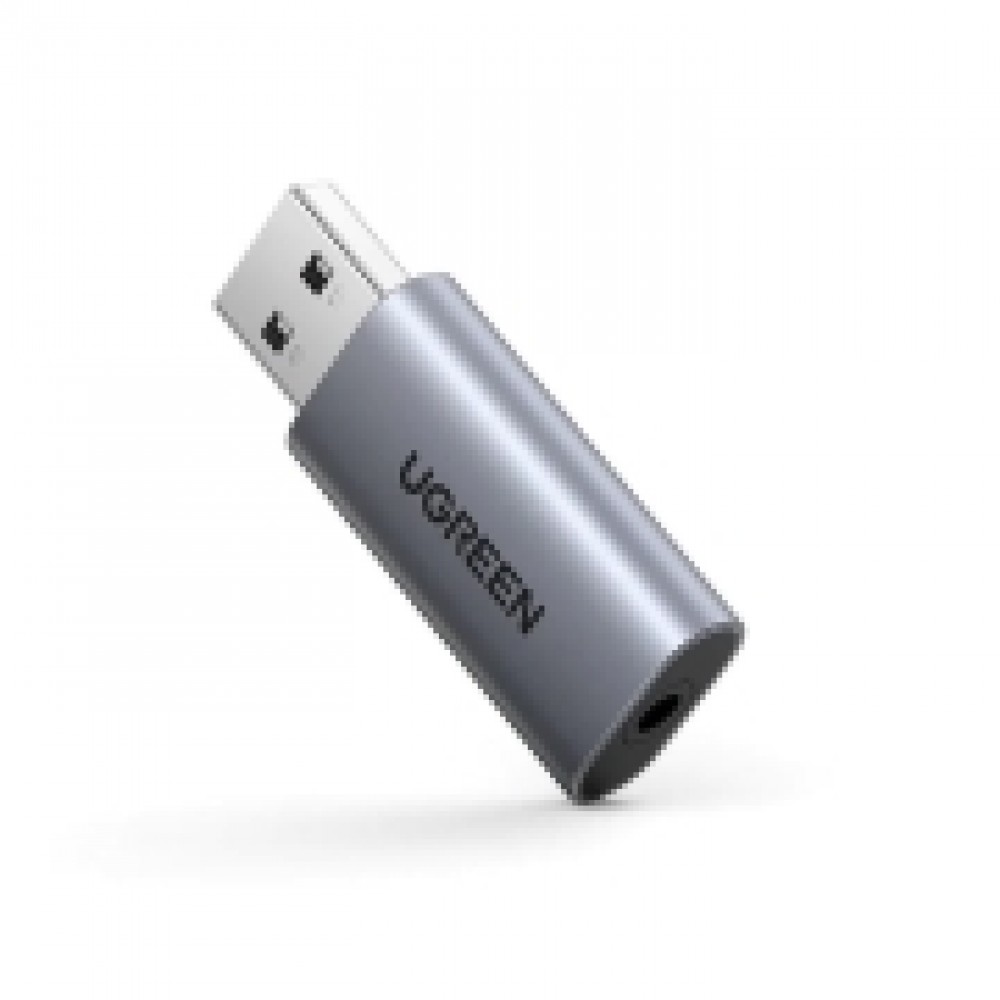 Разветвитель для компьютера uGreen CM383 USB 2.0 to 3.5mm Audio Adapter