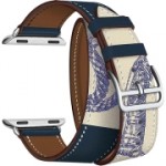 Ремешок LYAMBDA Apple Watch 42/44mm MERIDIANA Blue/Beige rope