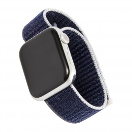 Ремешок MB Apple Watch 42-44mm SE/S3-S6 т.-синий/серо-голуб. 