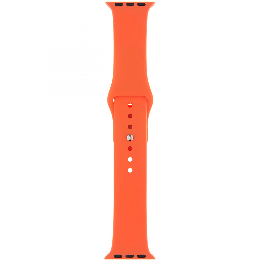 Ремешок InterStep SPORT Apple Watch 38mm&40mm, силикон, оранжевый