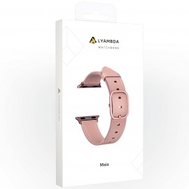 Кожаный ремешок для Apple Watch 38/40/41 mm LYAMBDA MAIA DSP-02-40 Pink