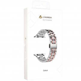 Ремешок LYAMBDA Apple Watch 38/40mm CETUS DSG-25-40-SR Silv/RGold 