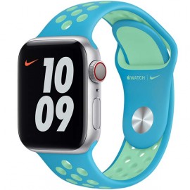 Ремешок Apple 40mm Chlorine Blue/Green Glow Nike SpBand Regular