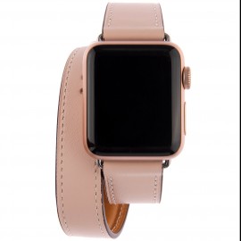 Ремешок InterStep STYLISH для Apple Watch 38mm&40mm, нат. кожа, свет