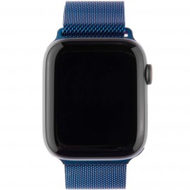 Ремешок InterStep MESH для Apple Watch 42mm&44mm, сталь, синий 