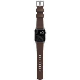 Ремешок Nomad Modern Strap 44/42mm, D.Brown/Silver (NM1A4RSM00)