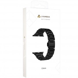 Ремешок LYAMBDA Apple Watch 42/44mm CETUS DSG-25-44-BK Black 