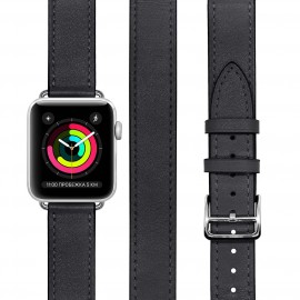 Ремешок LYAMBDA MERIDIANA Apple Watch 42/44 mm LWA-01-44-BK