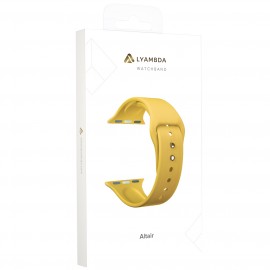 Силиконовый ремешок для Apple Watch 42/44/45 mm LYAMBDA ALTAIR DS-APS08-44-YL Yellow 