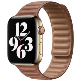 Ремешок Apple 44mm Saddle Brown Leather Link Small (MY9H2ZM/A)