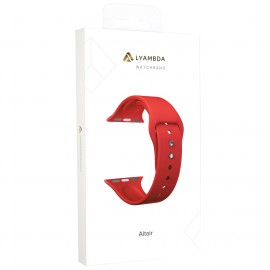 Силиконовый ремешок для Apple Watch 42/44/45 mm LYAMBDA ALTAIR DS-APS08-44-RD Red 