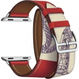 Ремешок LYAMBDA Apple Watch 42/44mm MERIDIANA Red/Beige rope